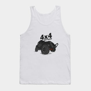 4x4 Off Road Jeep Black Tank Top